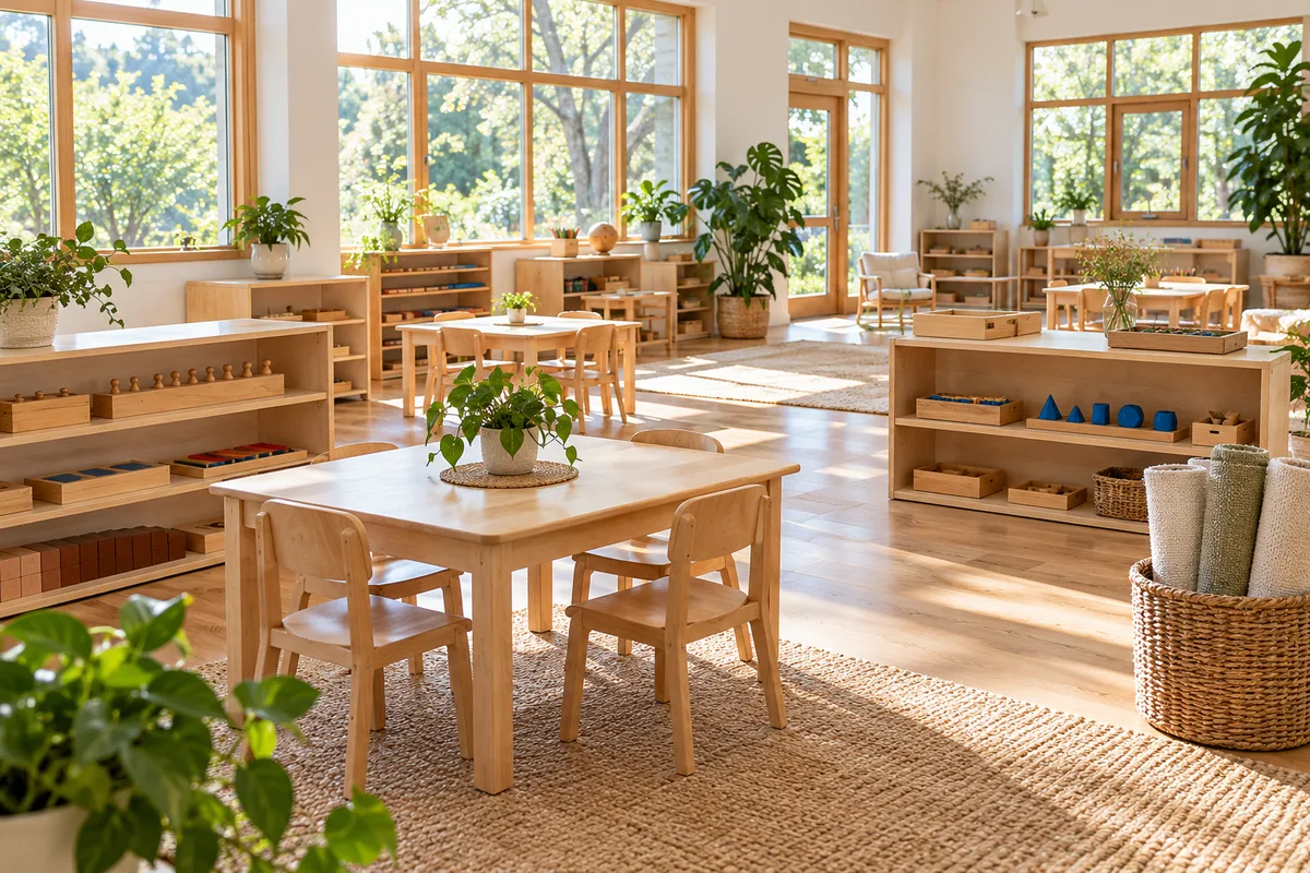 Ambiance Montessori 3-6 ans : mobilier et circulation